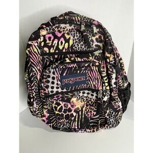 JanSport Backpack Multi-Pattern Animal Print Polka Dot School Bag